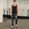 Elastic Waist Black Shiny Pants - Image 5