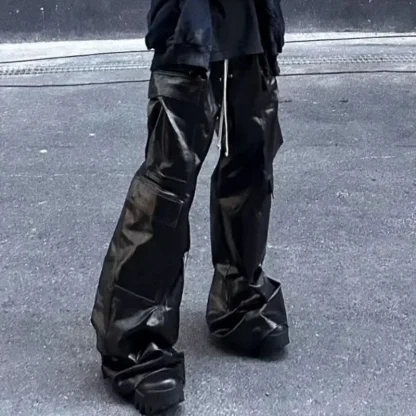 Baggy Wide Leg Drawstring Pants - Image 5