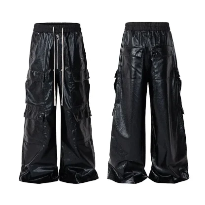 Baggy Wide Leg Drawstring Pants - Image 7